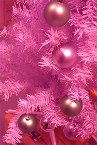 Christbaum in Pink