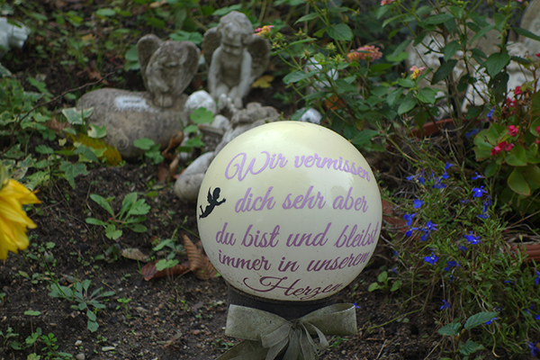 Erinnerungskugel Gedenkkugel