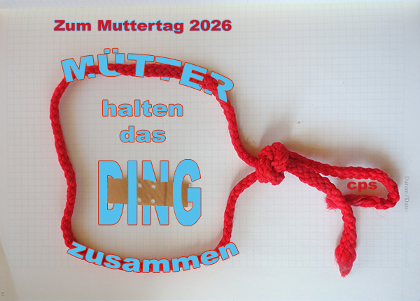 Schnur hält Text zusammen